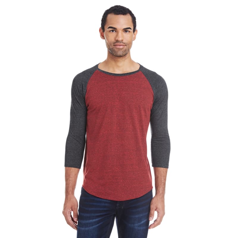 Threadfast Apparel Unisex Triblend 3/4-Sleeve Raglan 4