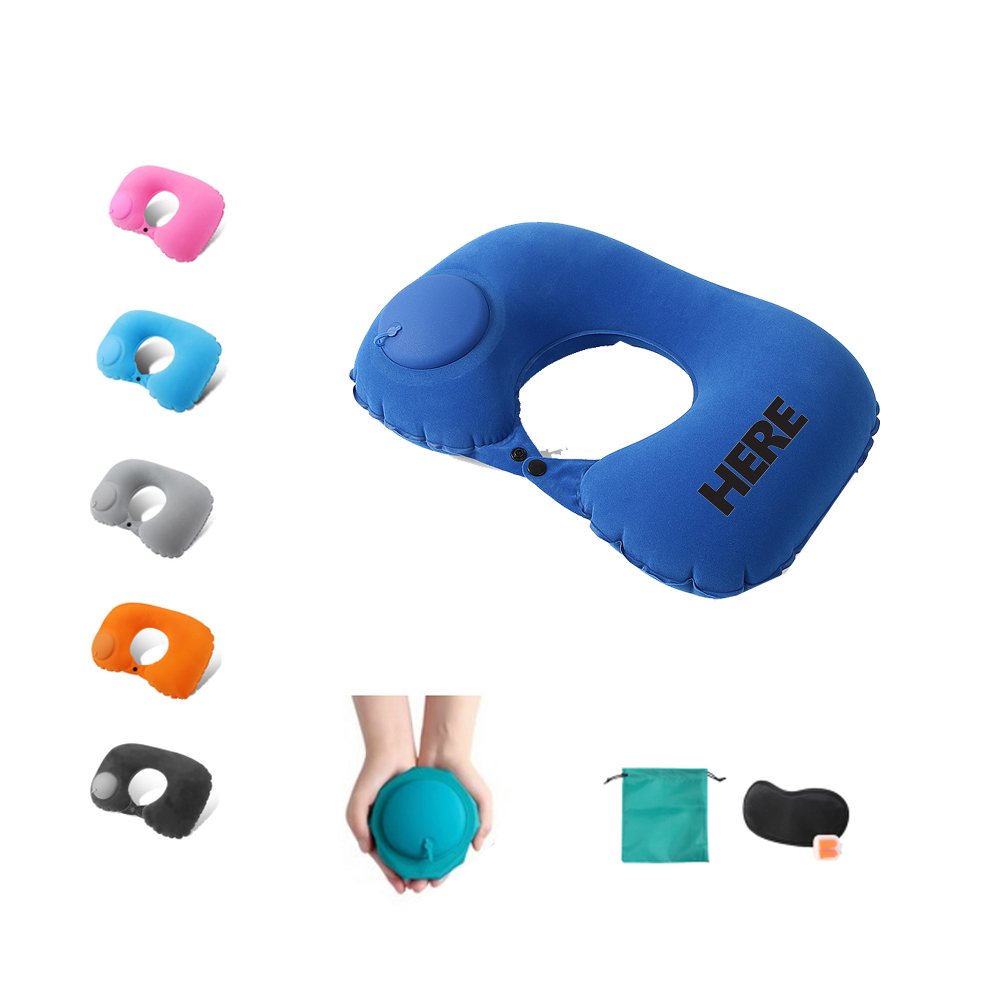 U-Shape Inflatable Neck Pillow 3
