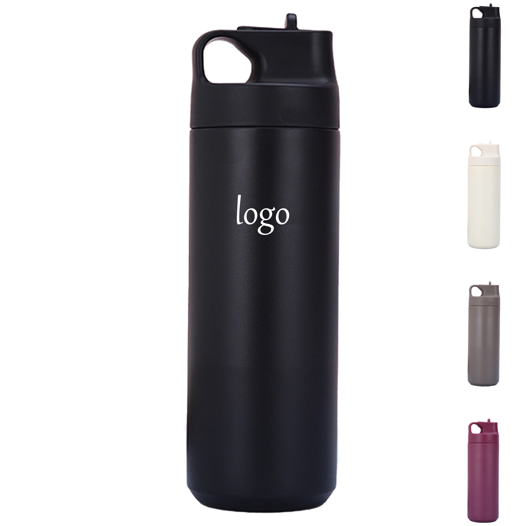 Portable Straw Sports Bottle 4