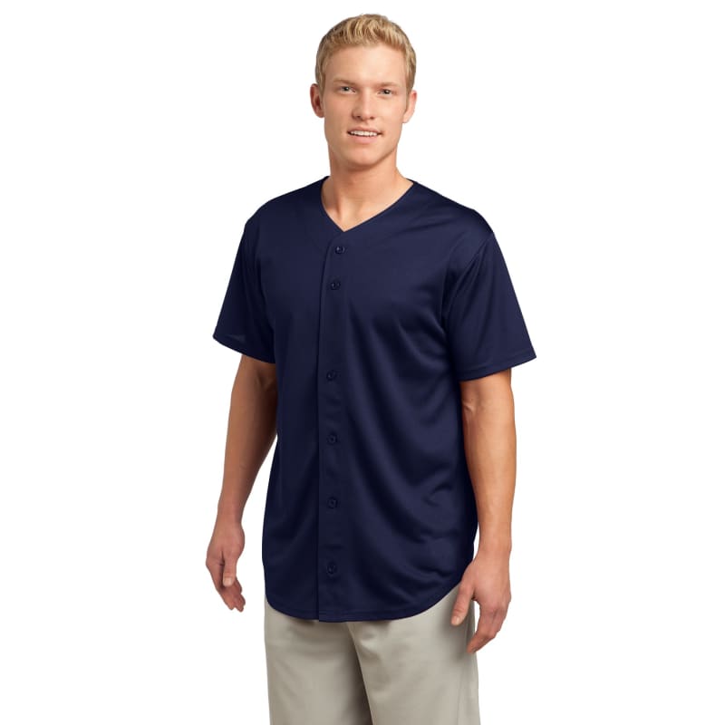 Sport-Tek PosiCharge Tough Mesh Full-Button Jersey. 16