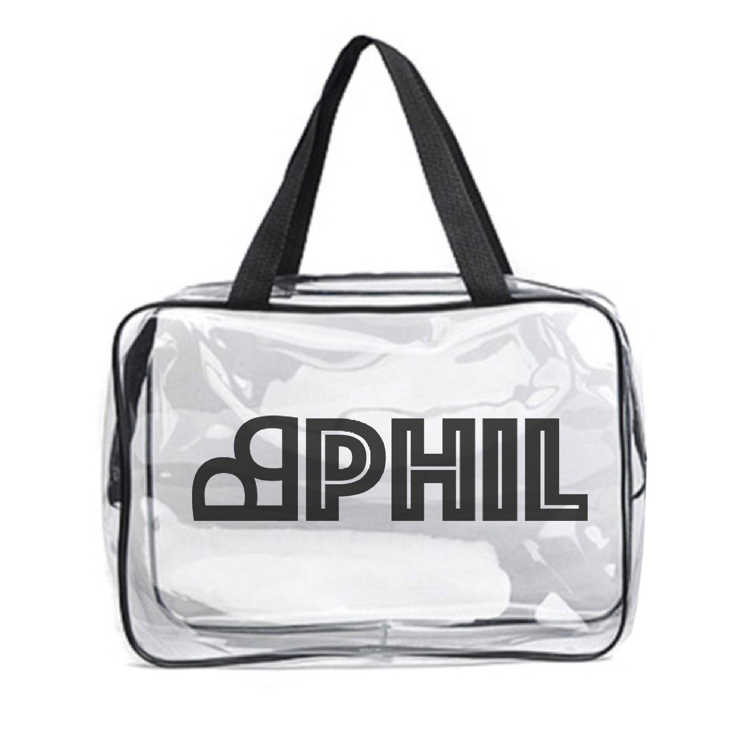 Clear Tote Bag With Zipper 1