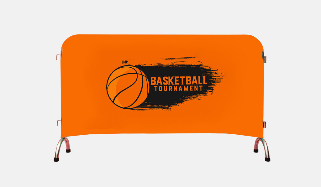 Two-Sided Custom Crowd Barrier Cover - 72"X42" 2