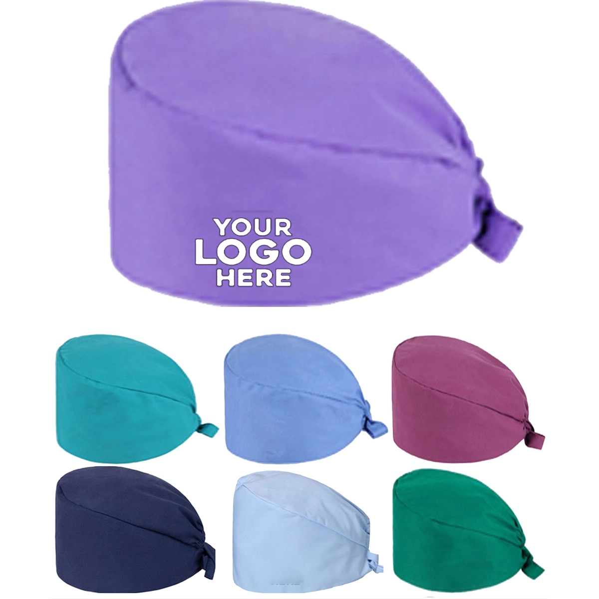 Pure color surgical gourd cap 5