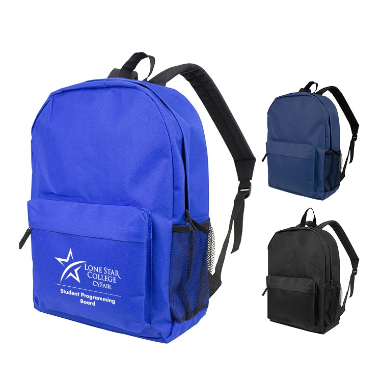 600D 17" Best Value Heavy Duty Backpack with Water Bottle Pocket 2