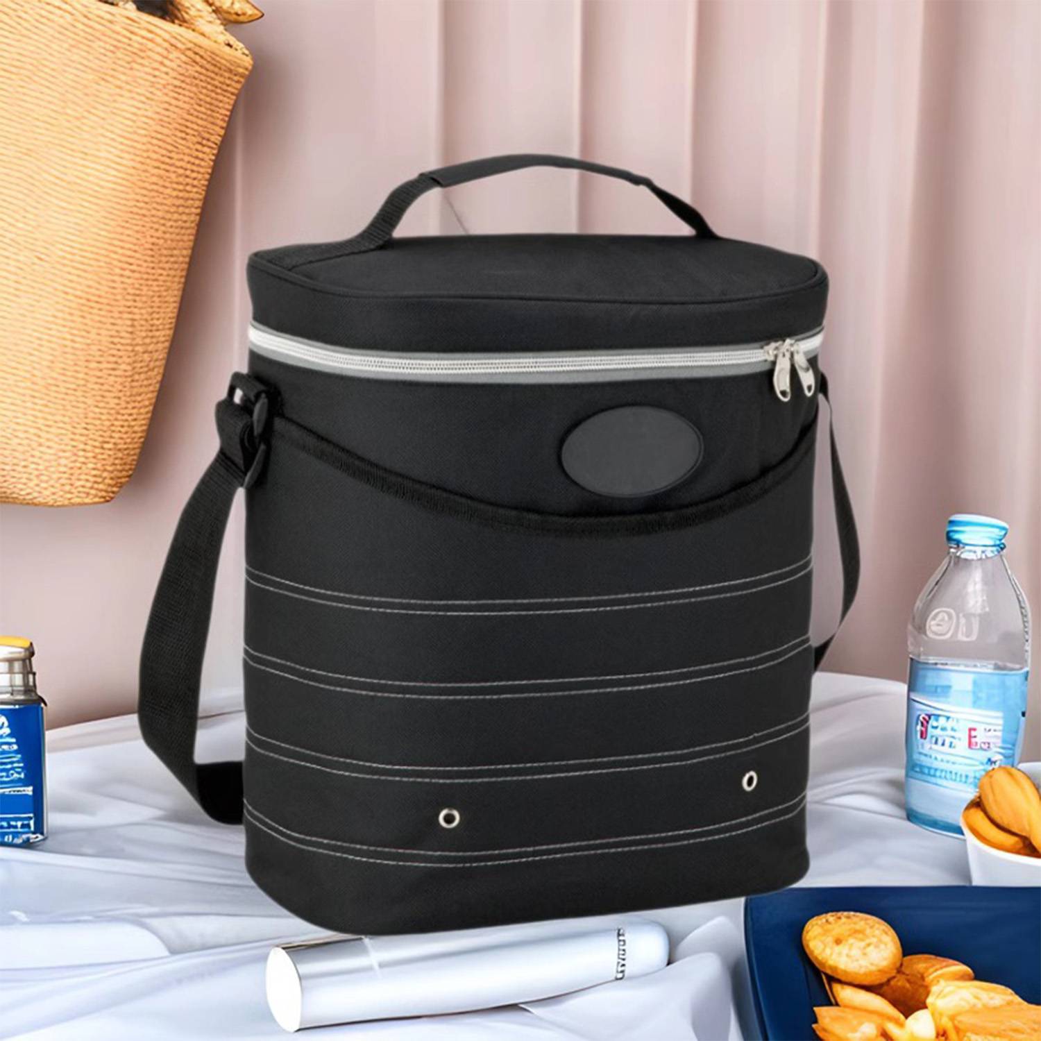 12L Oxford Insulated Cooler Crossbody Handbag 3