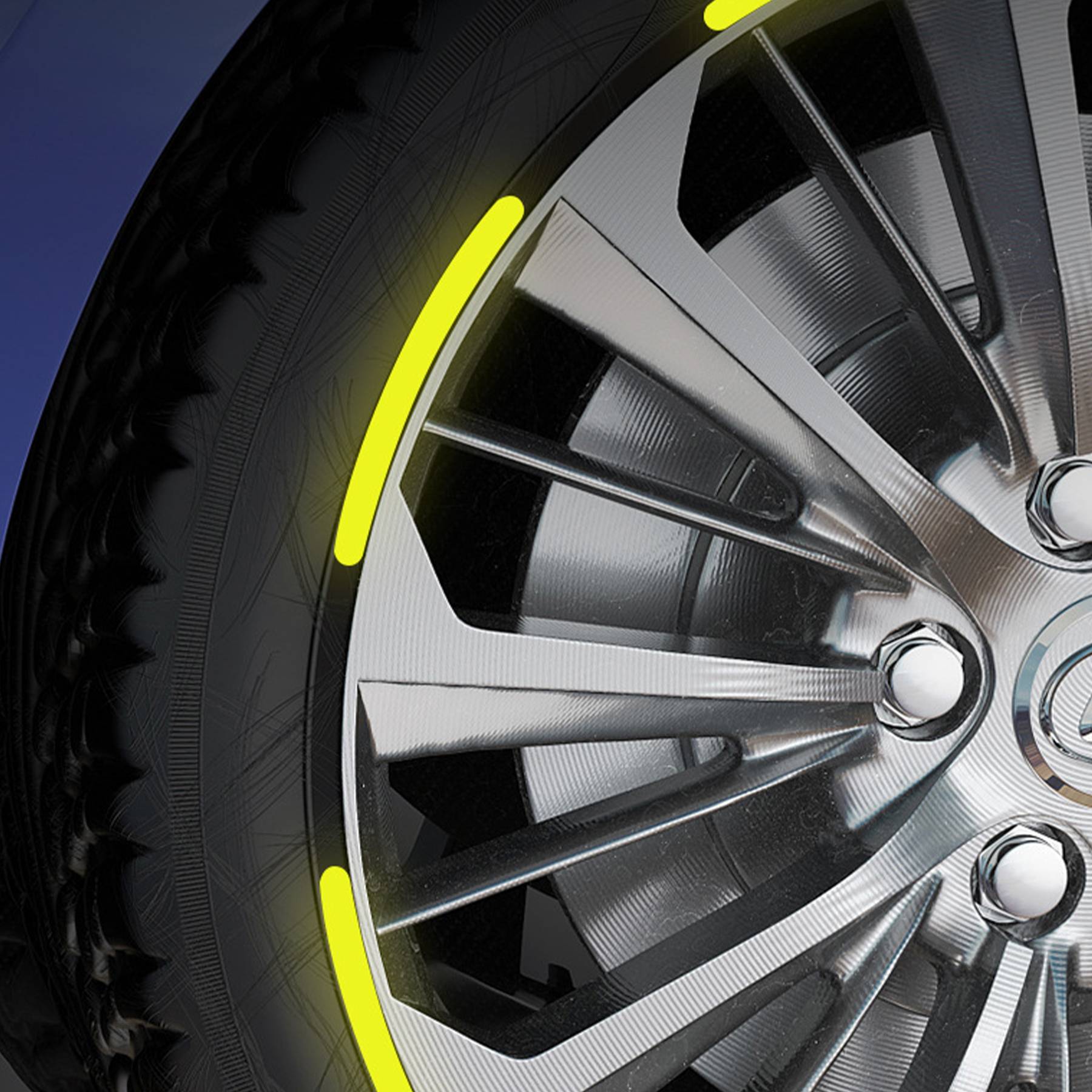Car Wheel Hub Reflective Sticker 5