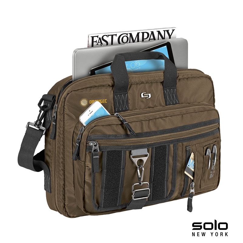 Solo New York Zone Briefcase Backpack Hybrid 20