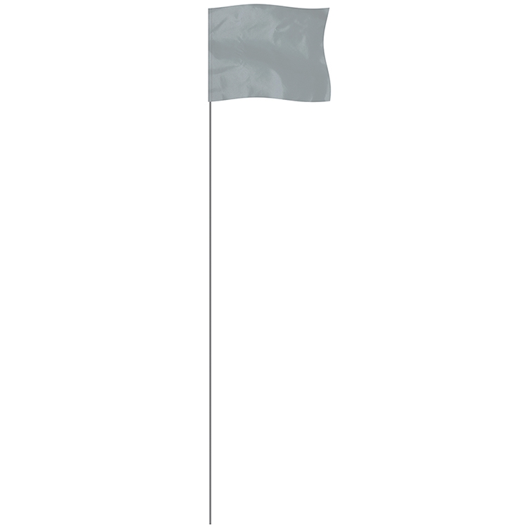 Silver 4" x 5" Marker Flag on a 21" Wire 2