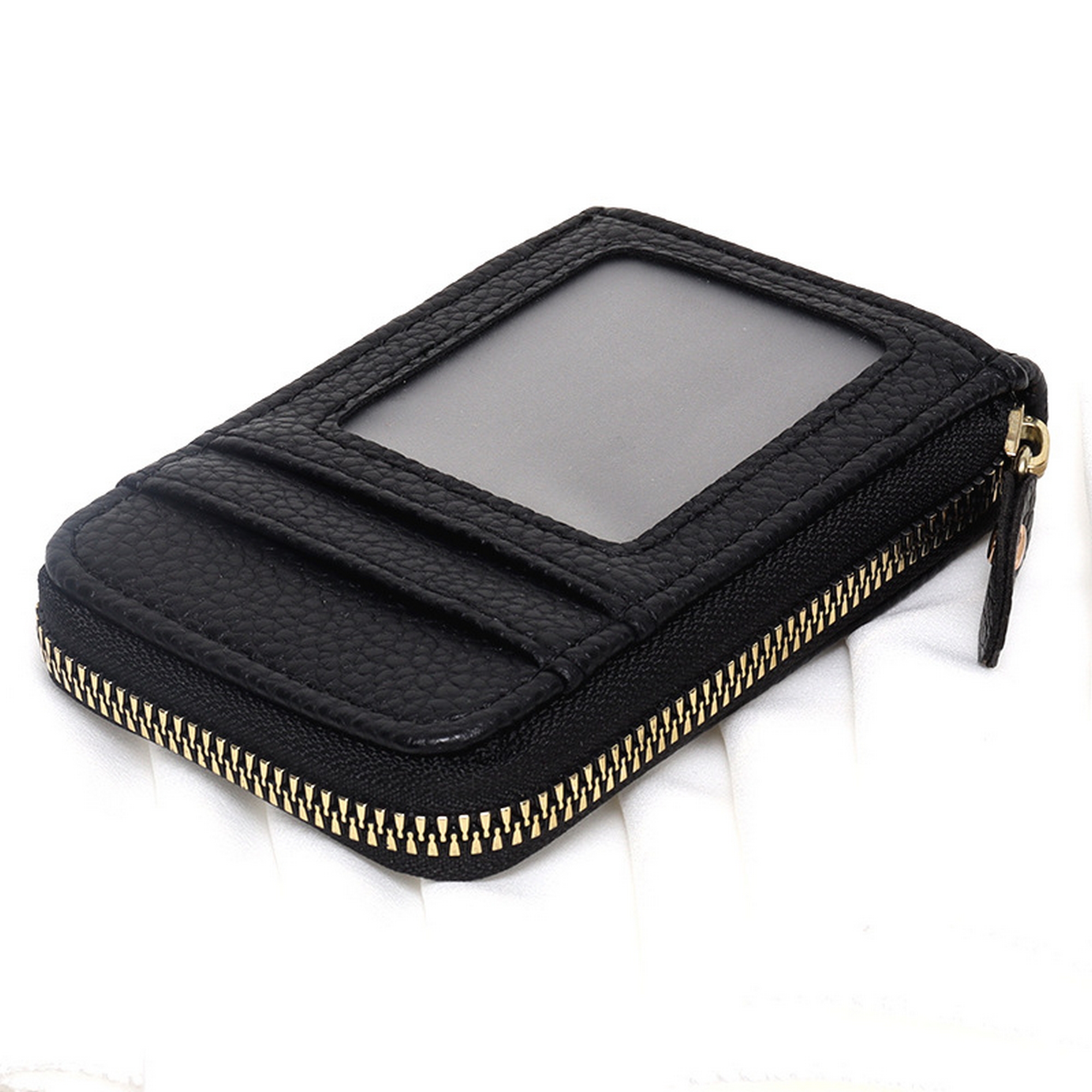PU Lychee Pattern Multifunctional Large Capacity Organ Card Holder 4