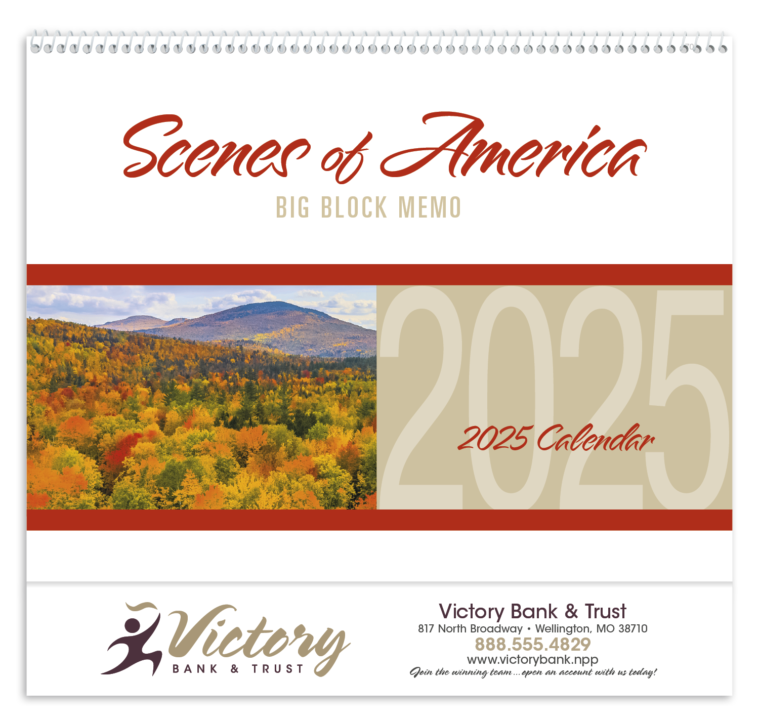 Triumph® Calendars Scenes of America Big Block Memo Calendar 16