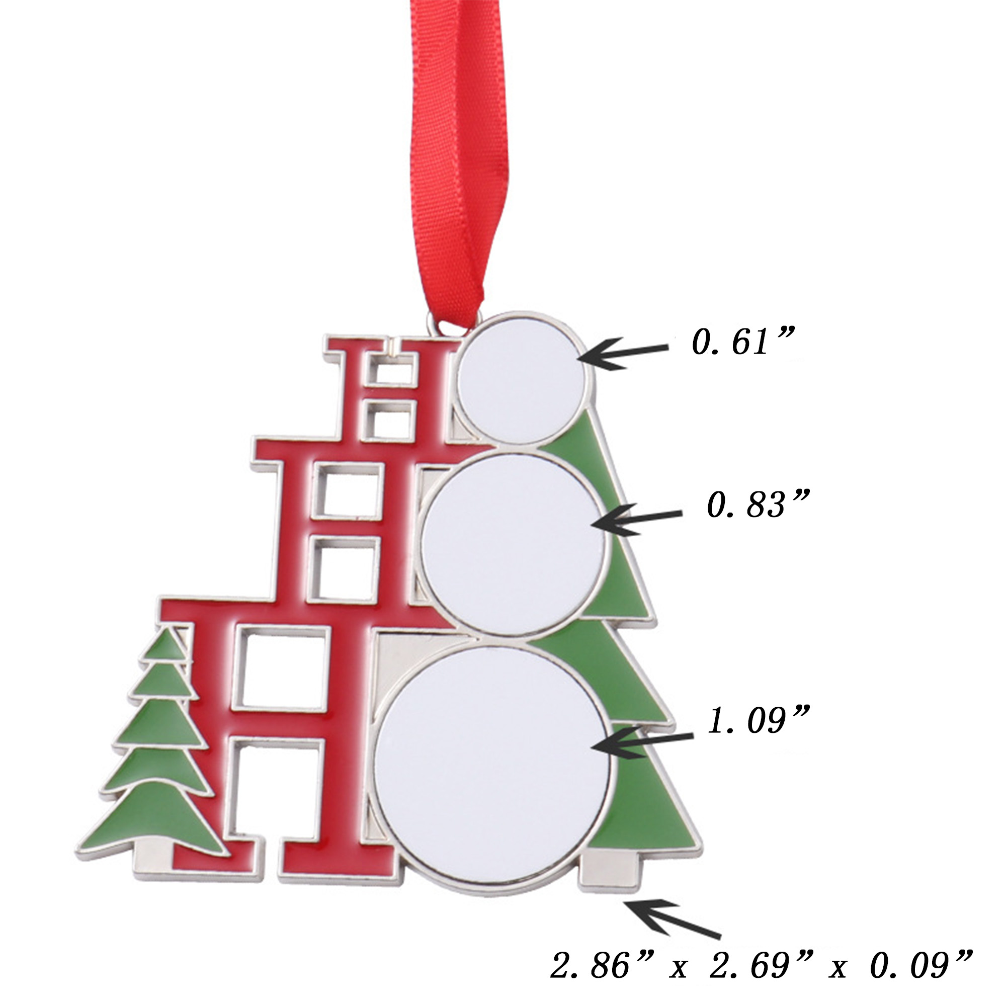Customized Christmas Red String Pendant 3