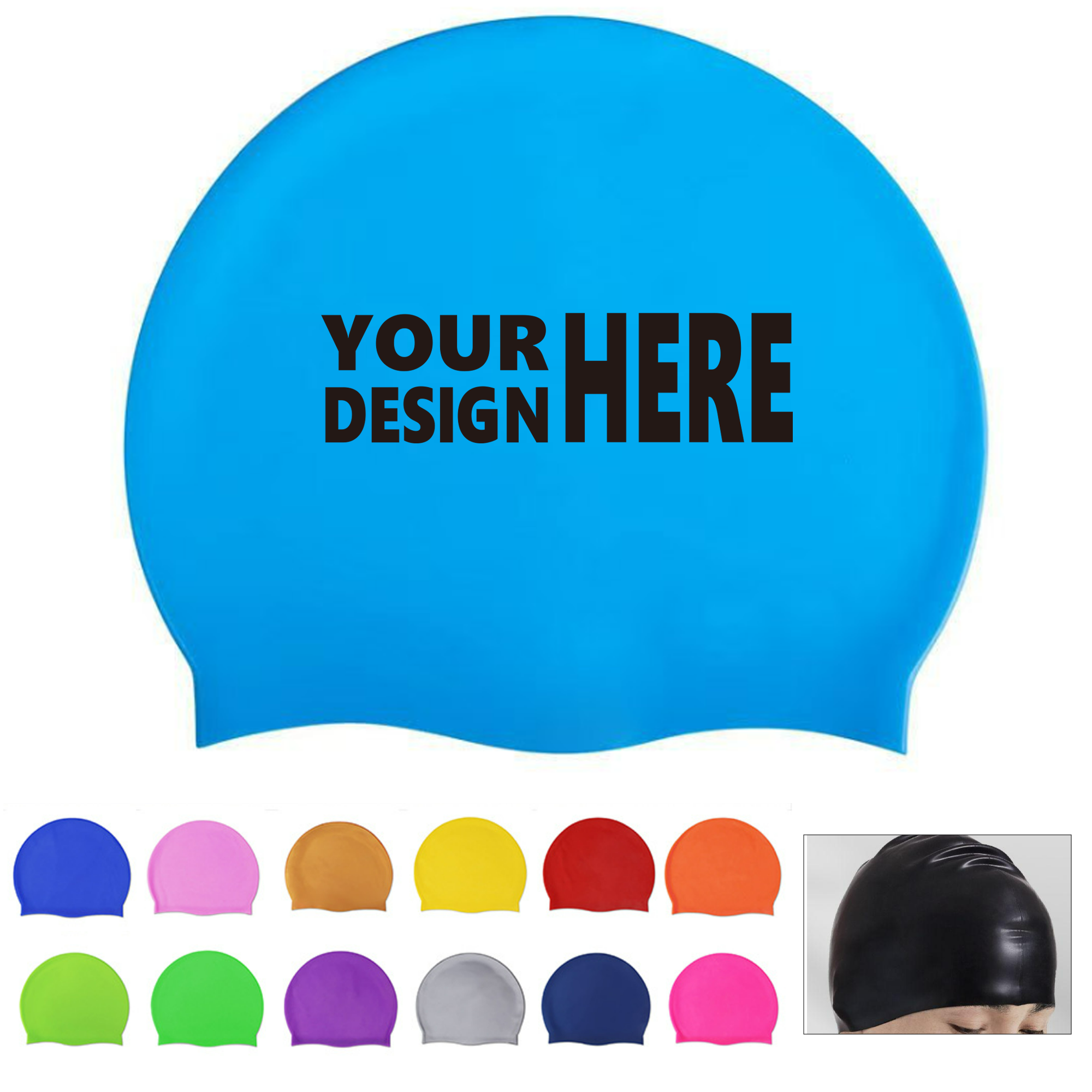 Premium Silicone Swimming Cap 2