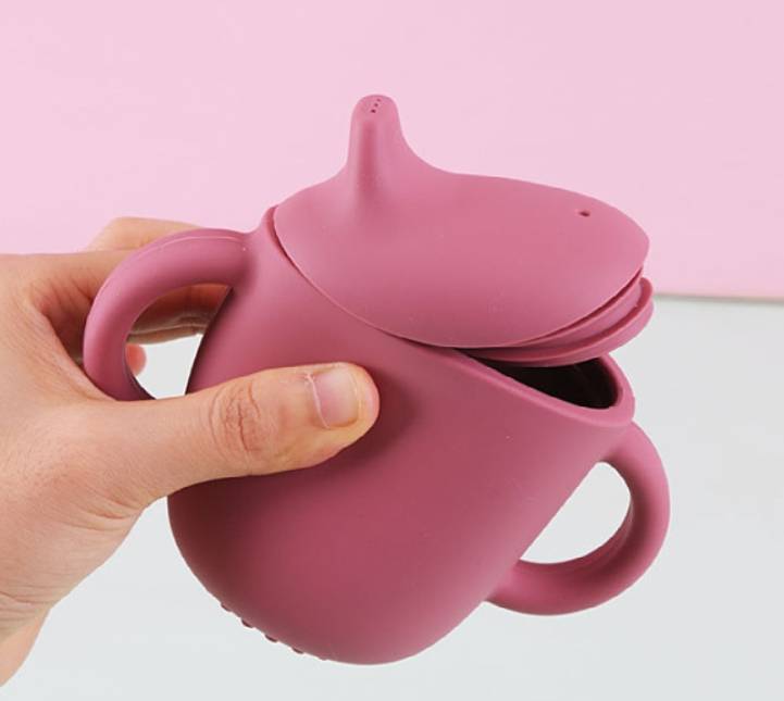 Silicone Baby Sippy Cup Food Grade 6