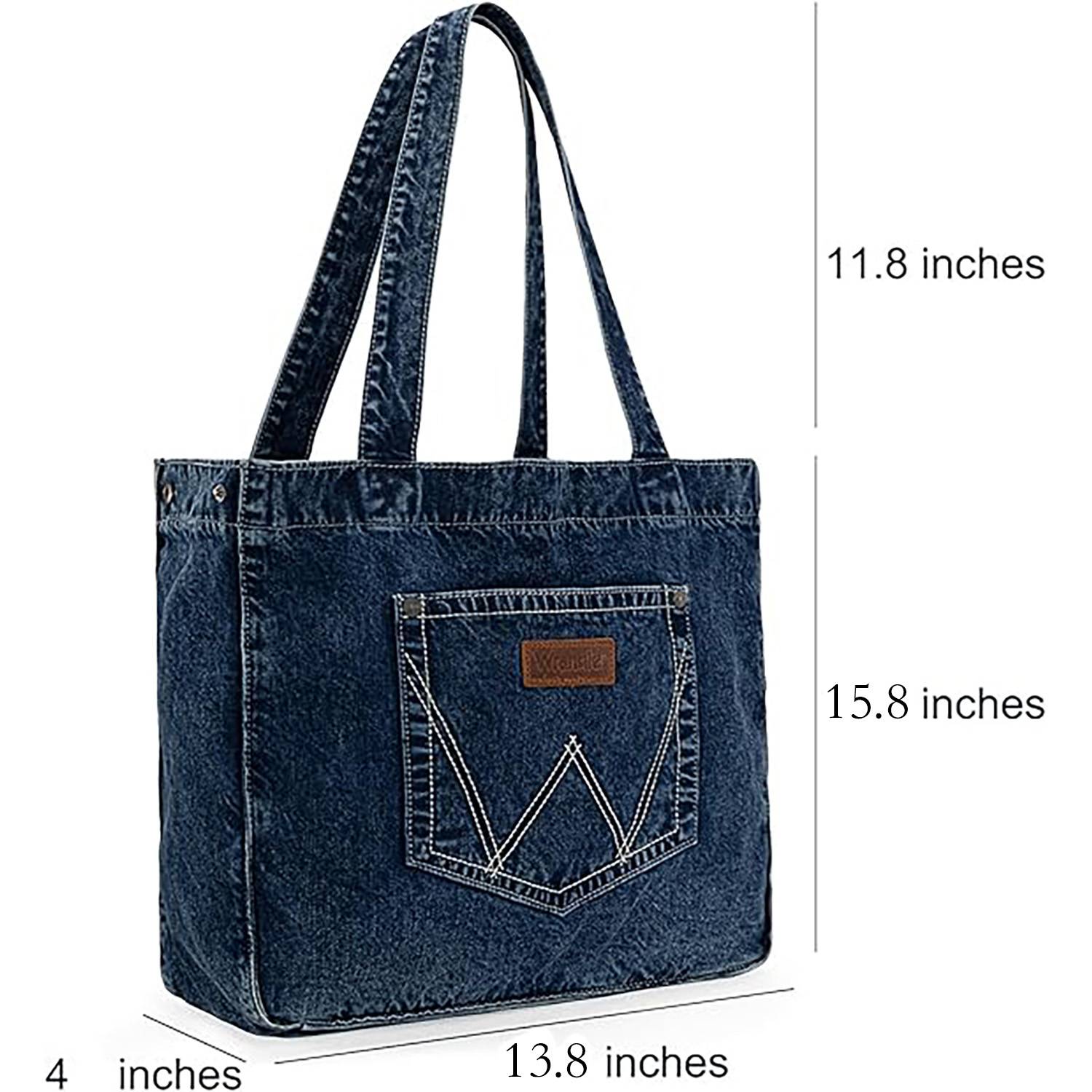 Denim Single Price Bag, custom tote bag with logo imprint 3