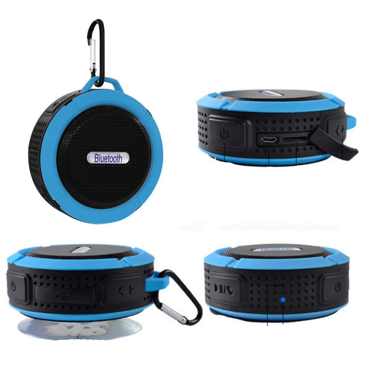 Waterproof Blue tooth Speaker With Suction Cup 3
