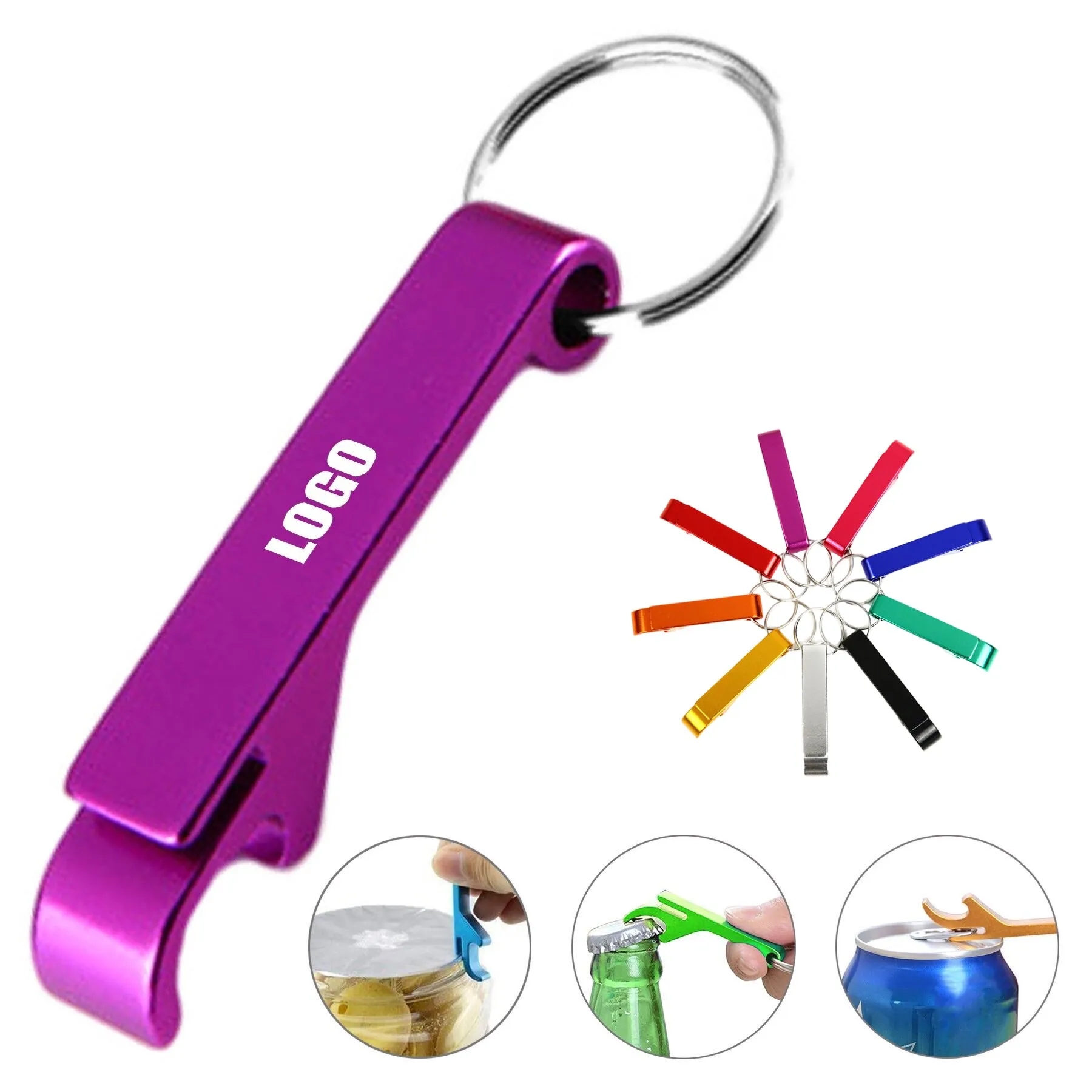 Aluminum Bottle Opener Keychain 2