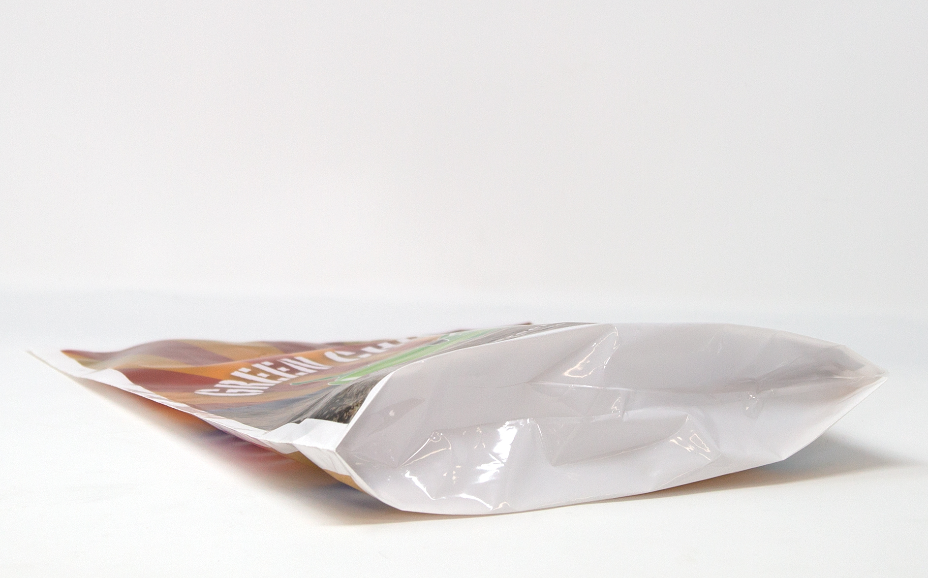 Digital Full Color White 2-Sided Plastic Bag w/2" Gusset (9"x 12"x 2") 3
