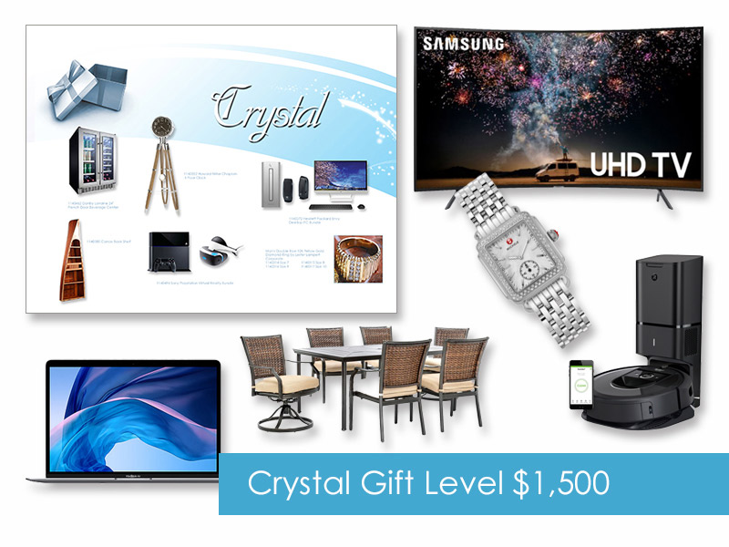 $1,500 Gift of Choice (Crystal Level) Gift Booklet