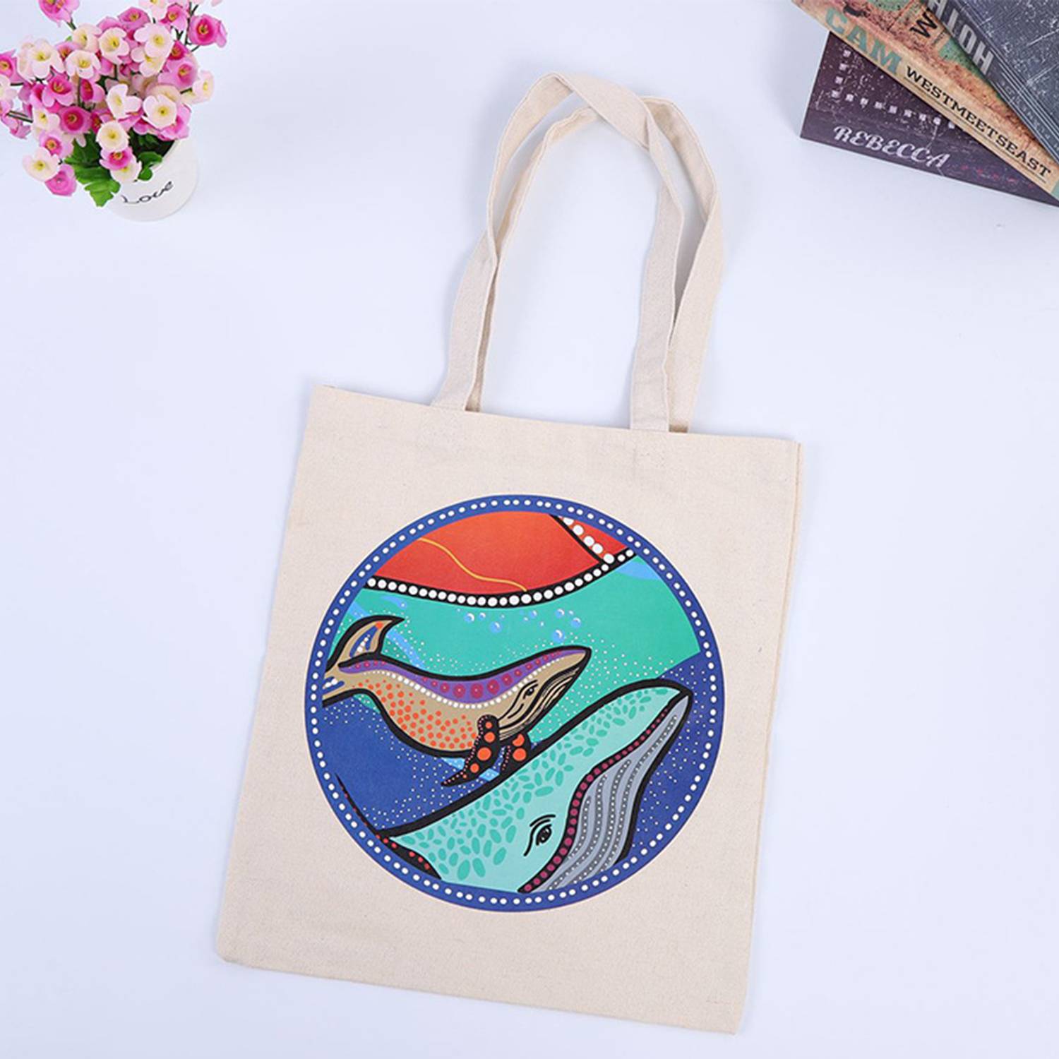 Fullcolor Canvas Tote Bag, custom tote bag with logo imprint 6