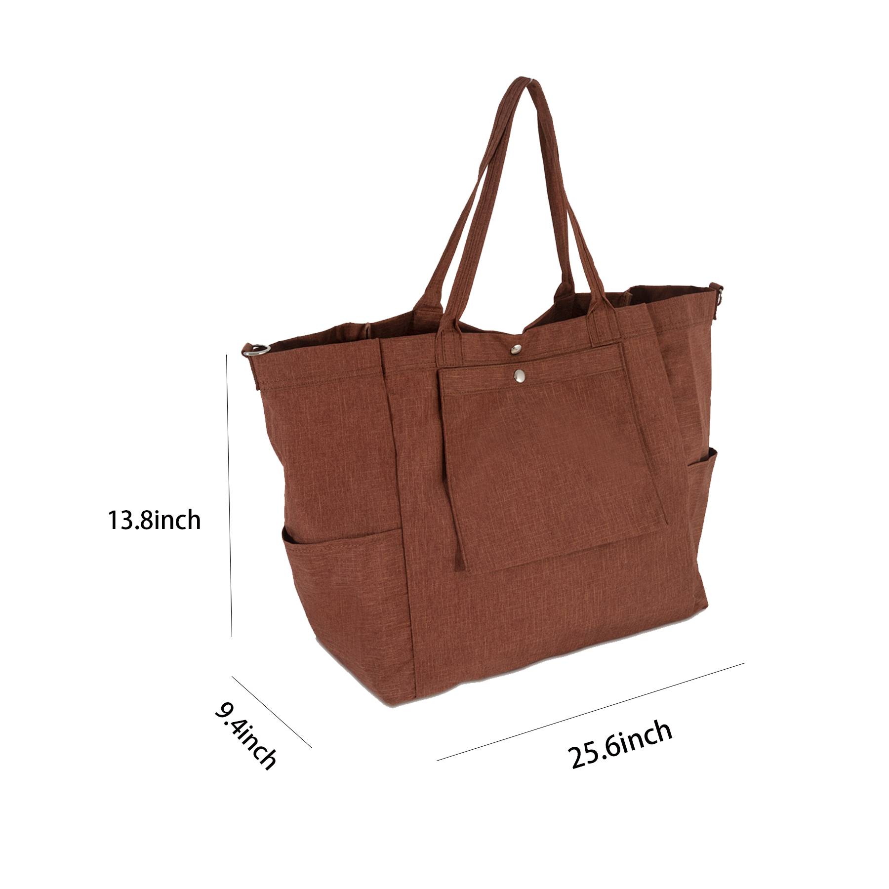 Large Nylon Tote Bag for women, custom tote bag with logo imprint 5
