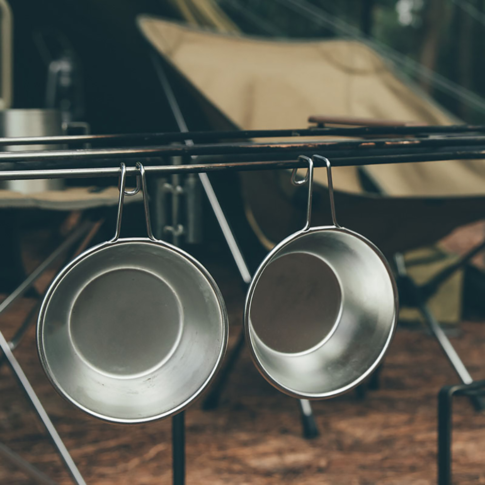 550ML Stainless Steel Camping Foldable Bowl 3