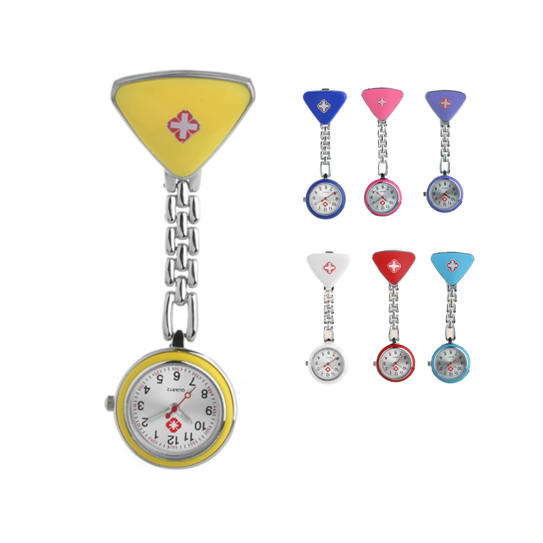 Medical Stainless Steel Clip Pocket Nurse Watch 3