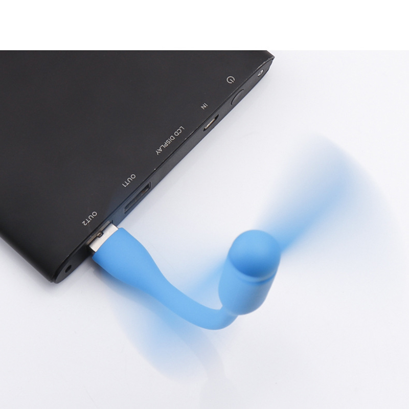 Portable USB Fan w/Flexible Arm 12