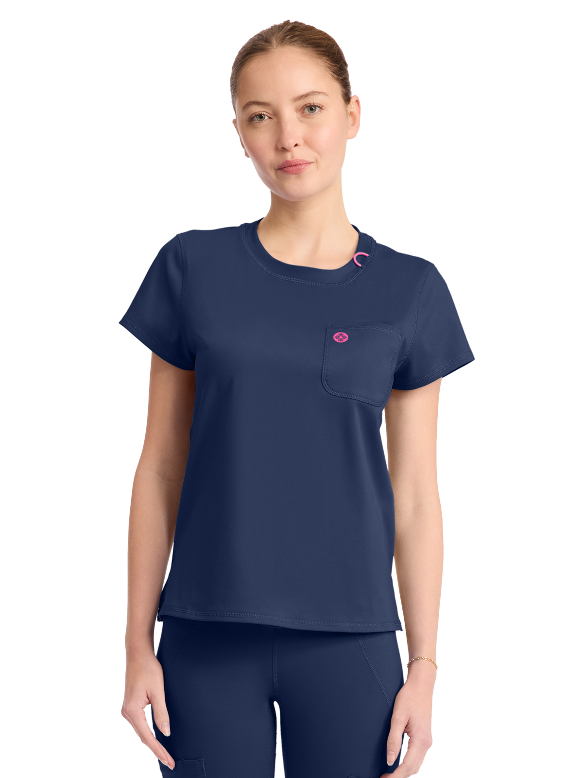 Med Couture - MC AMP KNIT - Women's 2-Pocket Crew Neck Tee 19