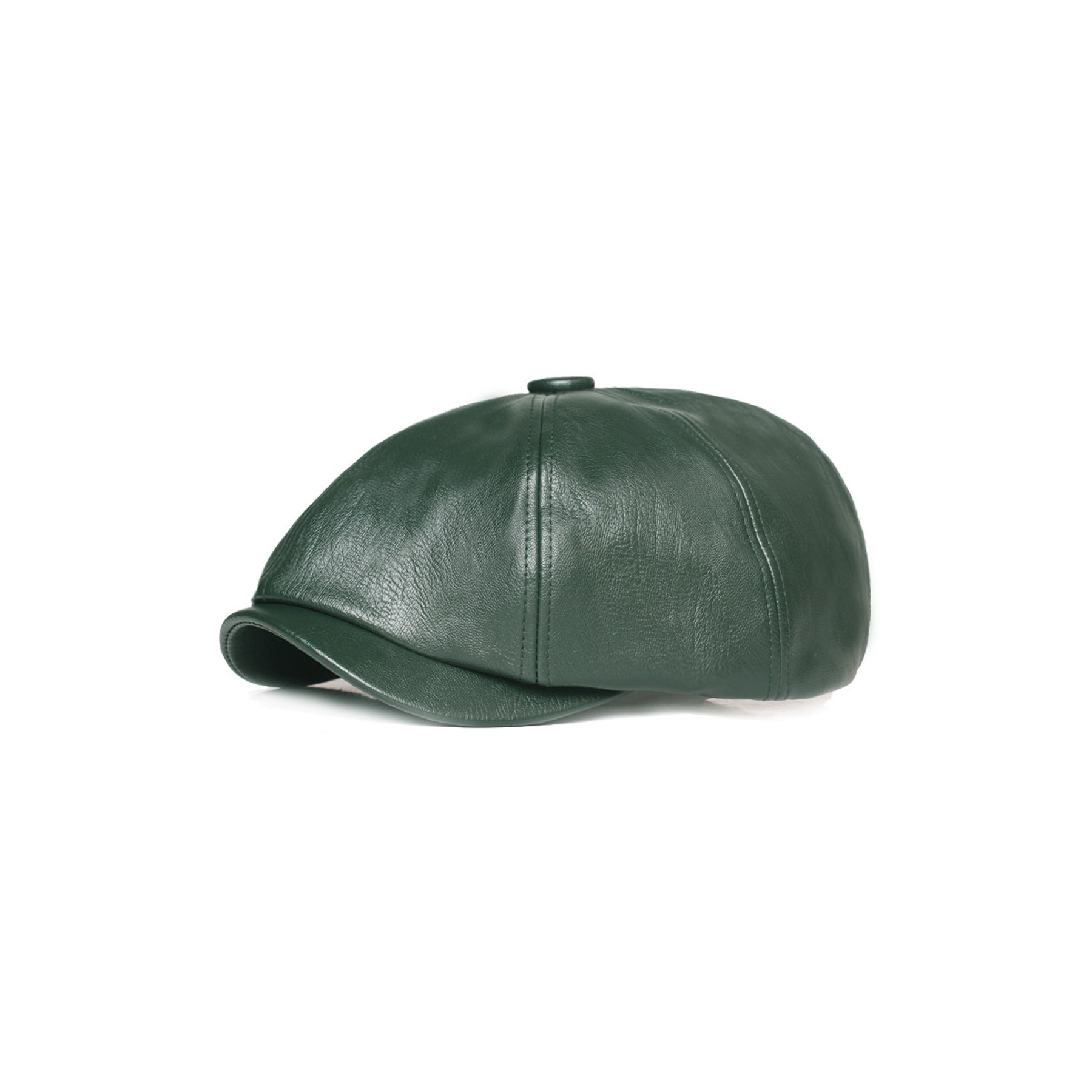Leather Newsboy Hat 6