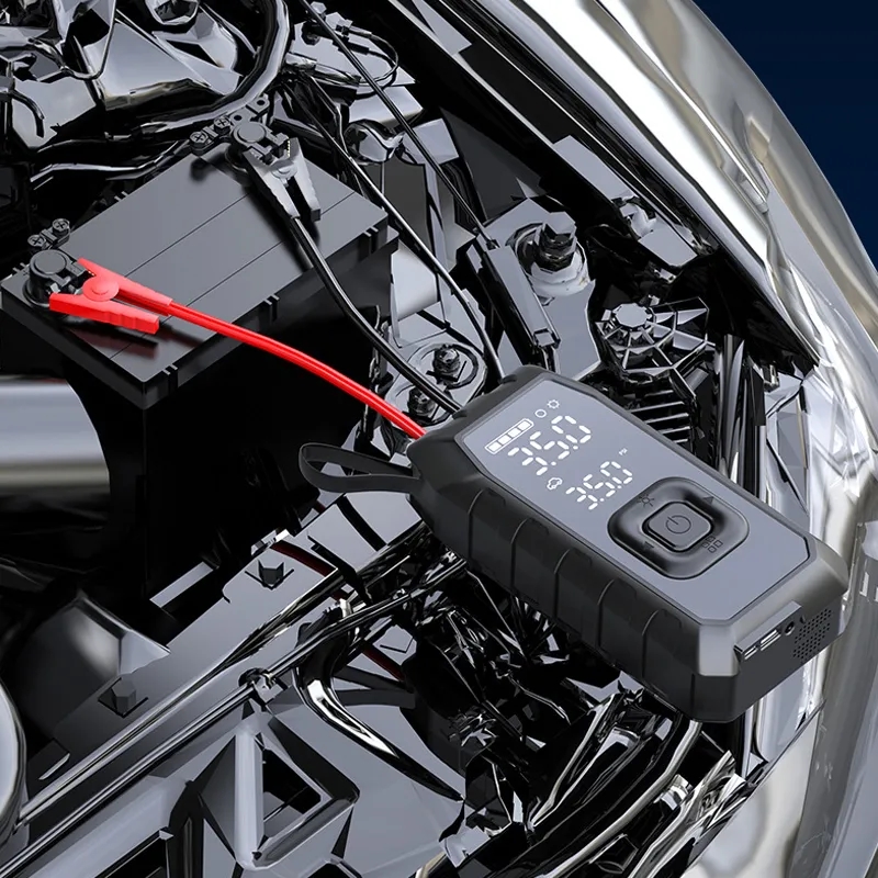 10400mAh Car Emergency Jump Starter with Air Pump Peak 1500A 8