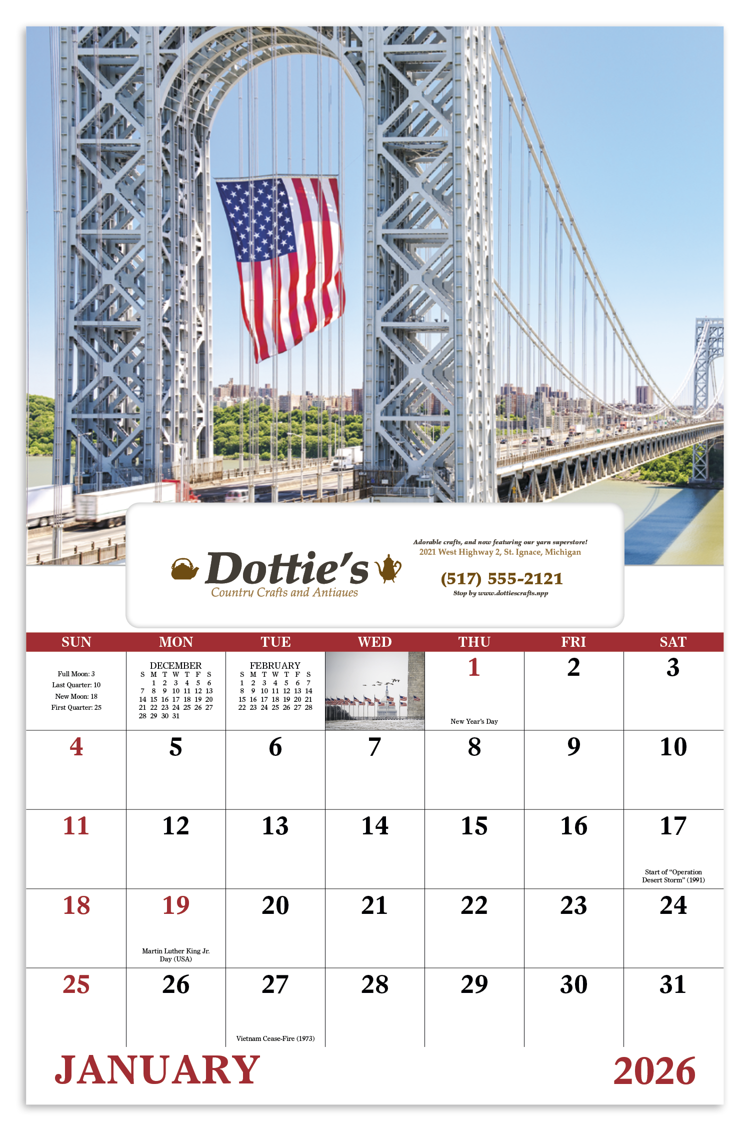 Good Value™ Celebrate America - Window Calendar 56