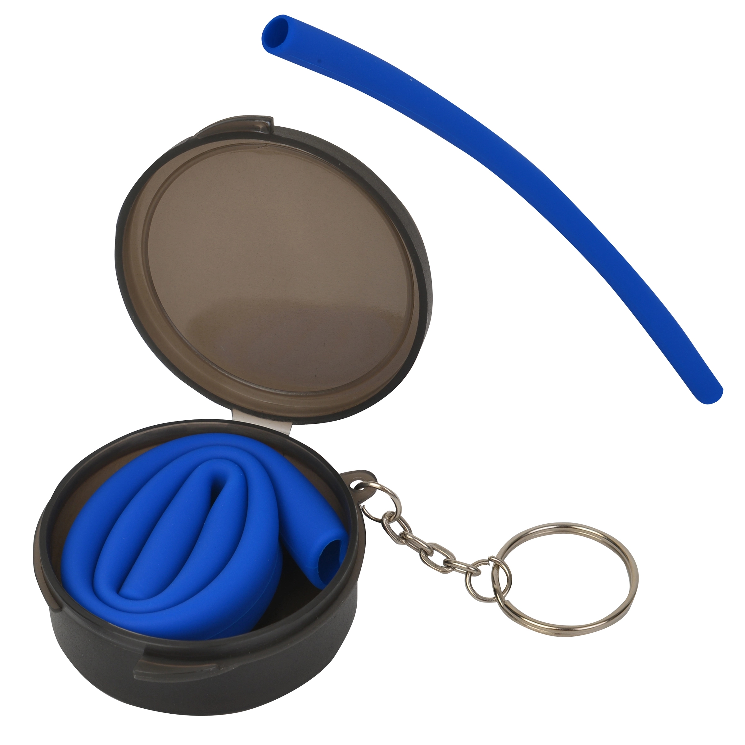 Reusable Silicone Straw in a Keychain Carrying Case 2
