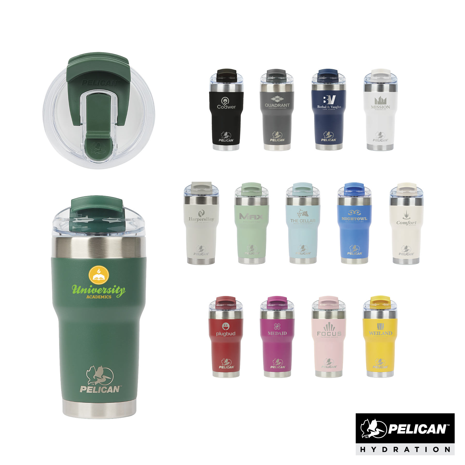 Pelican Traveler™  22 oz. Double Wall Stainless Steel Travel Tumbler 150