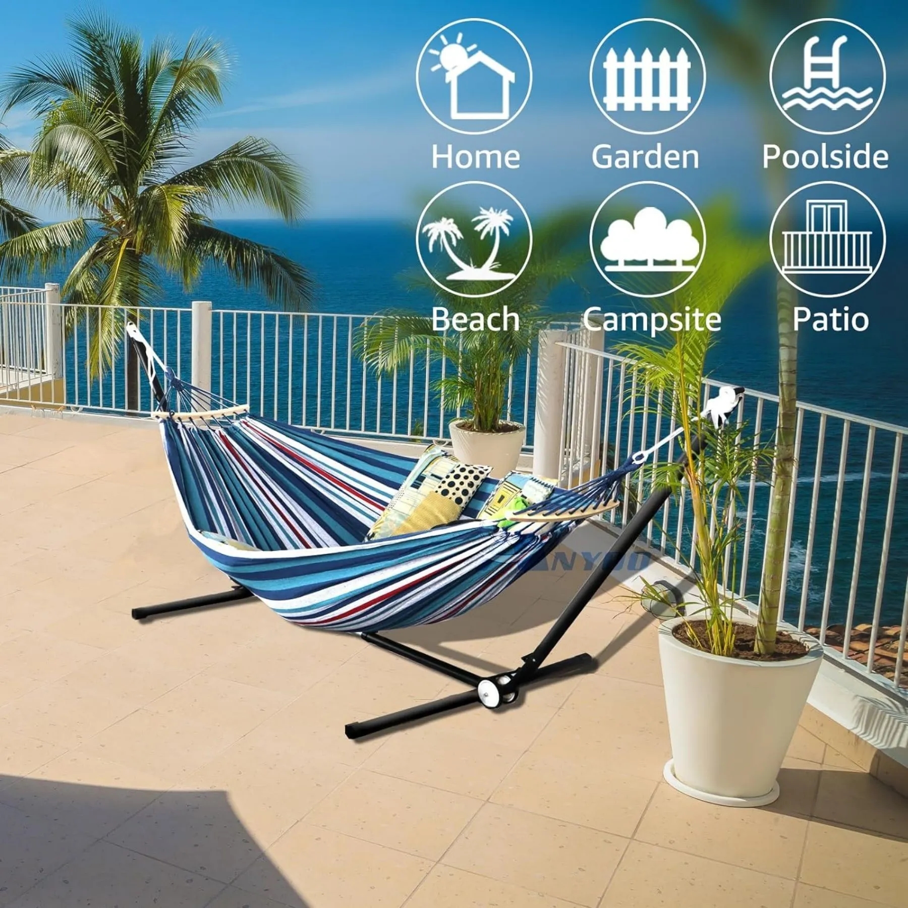 Comfortable Spreader Hammock for Outdoor and Backyard 9