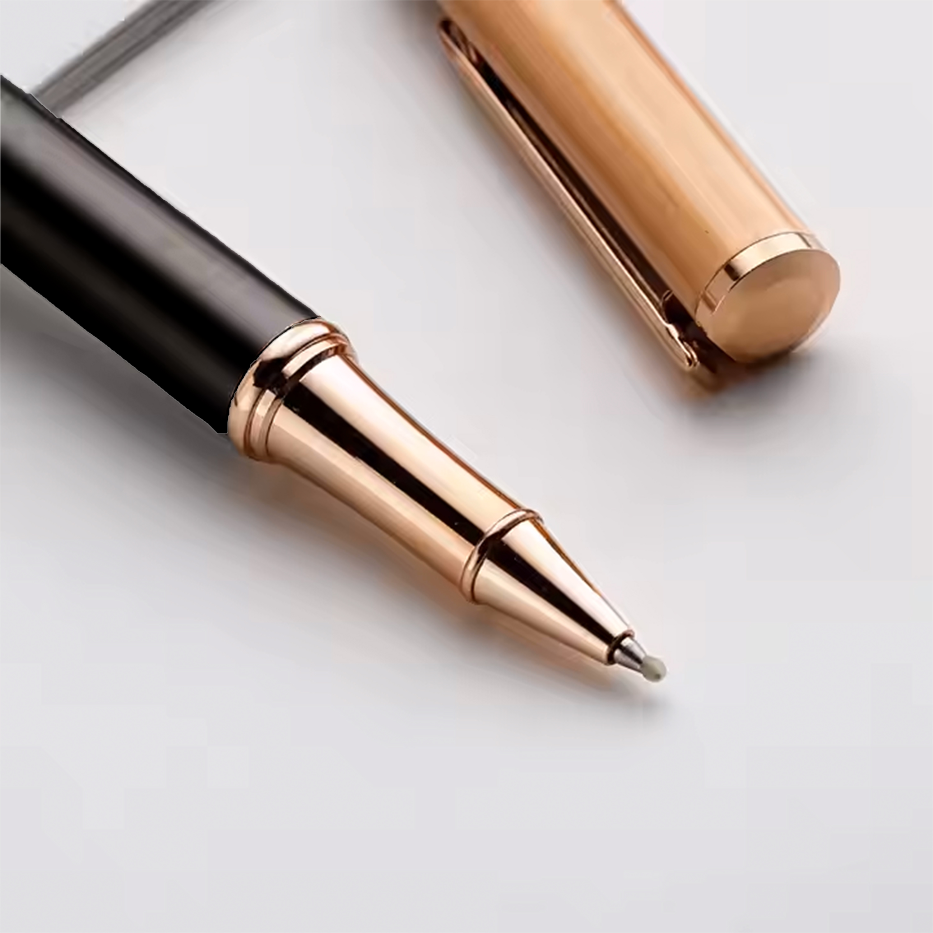 Rose Golden Cap Metal Pen, 6
