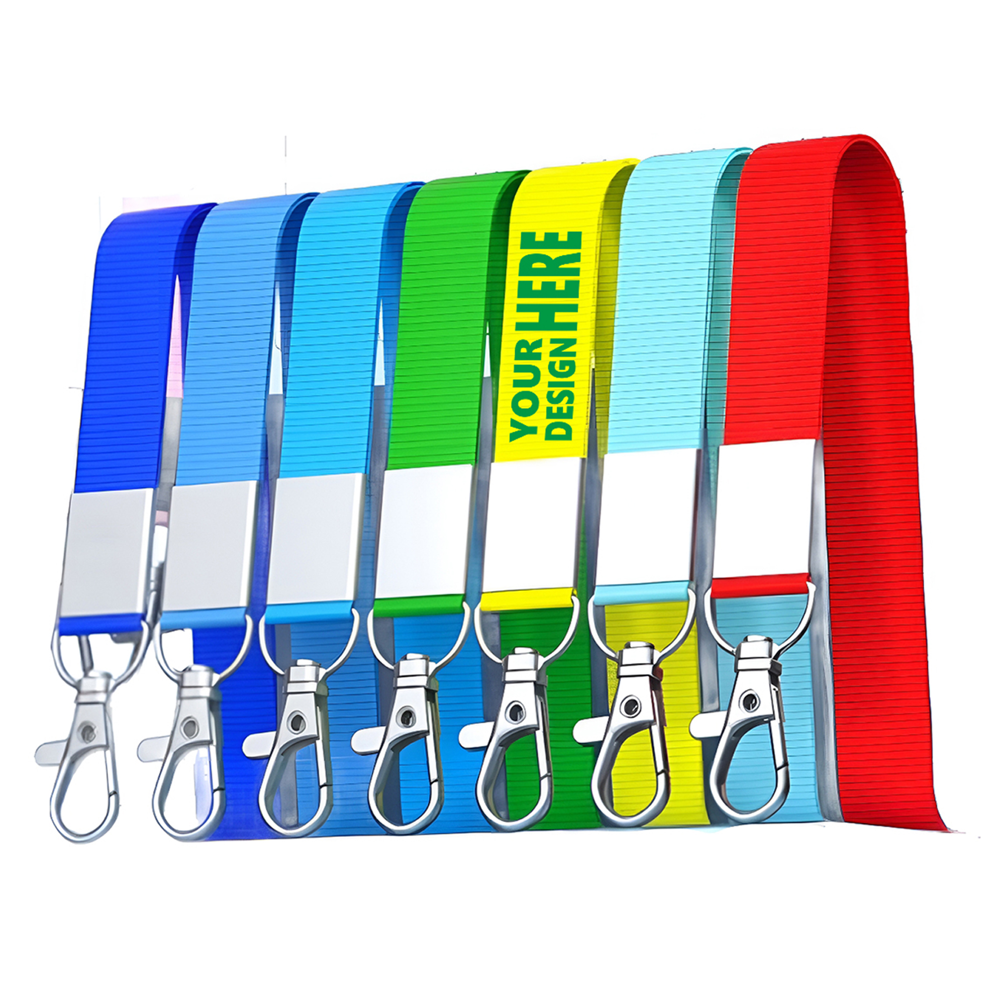 MOQ50 Durable Lanyard with Metal Hook for ID Holders 1