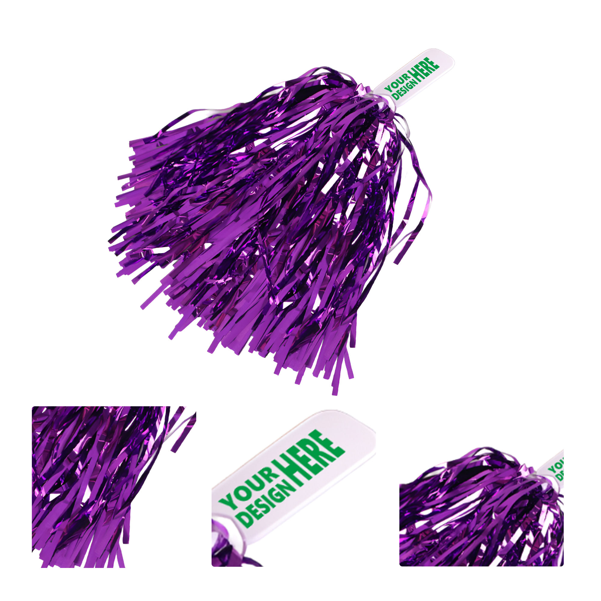 MOQ50 Customizable Cheerleading Poms for Events 1