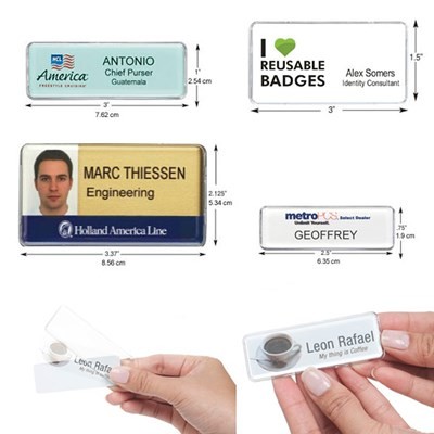 Reusable Name Badges Rectangle 1