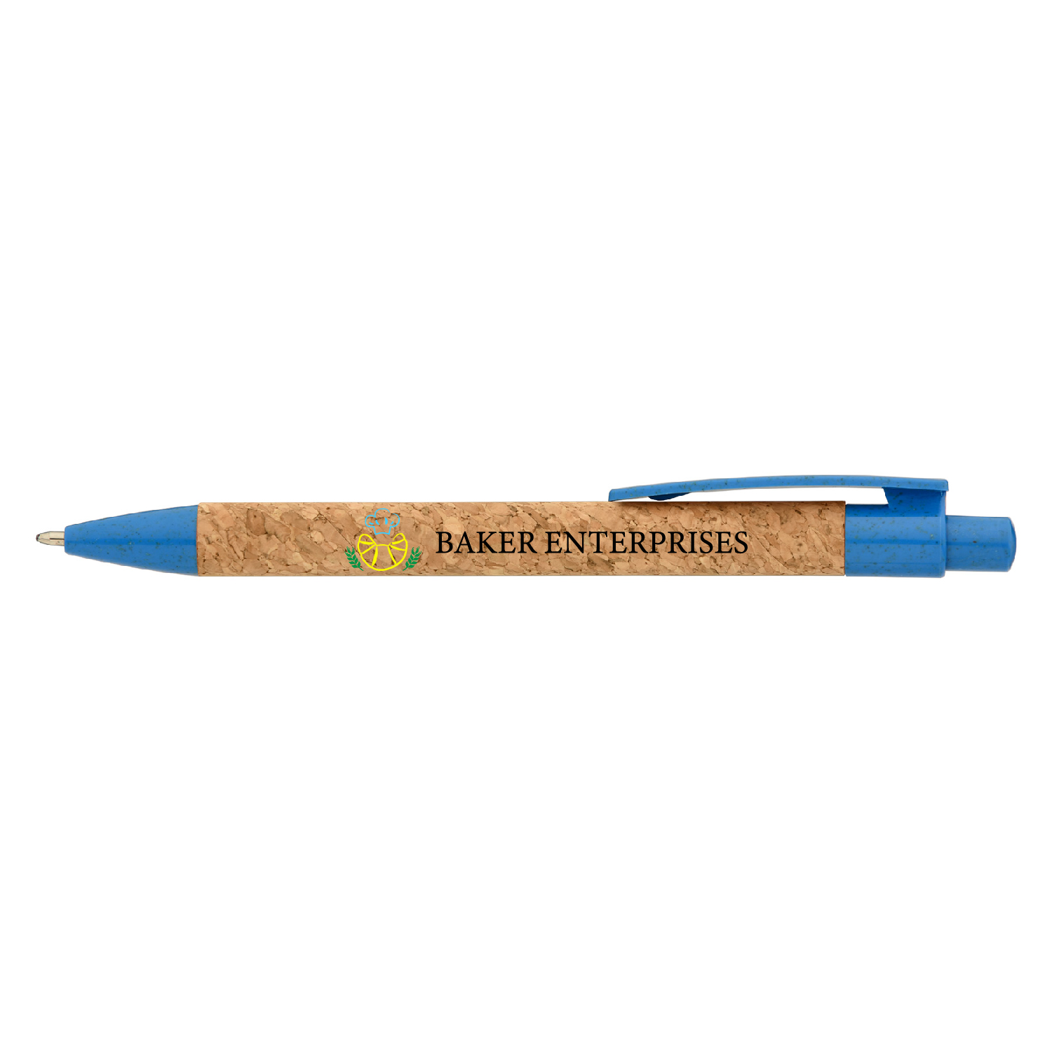 Fiji Cork Wheat Plastic Pen (Full Color Imprint) 1