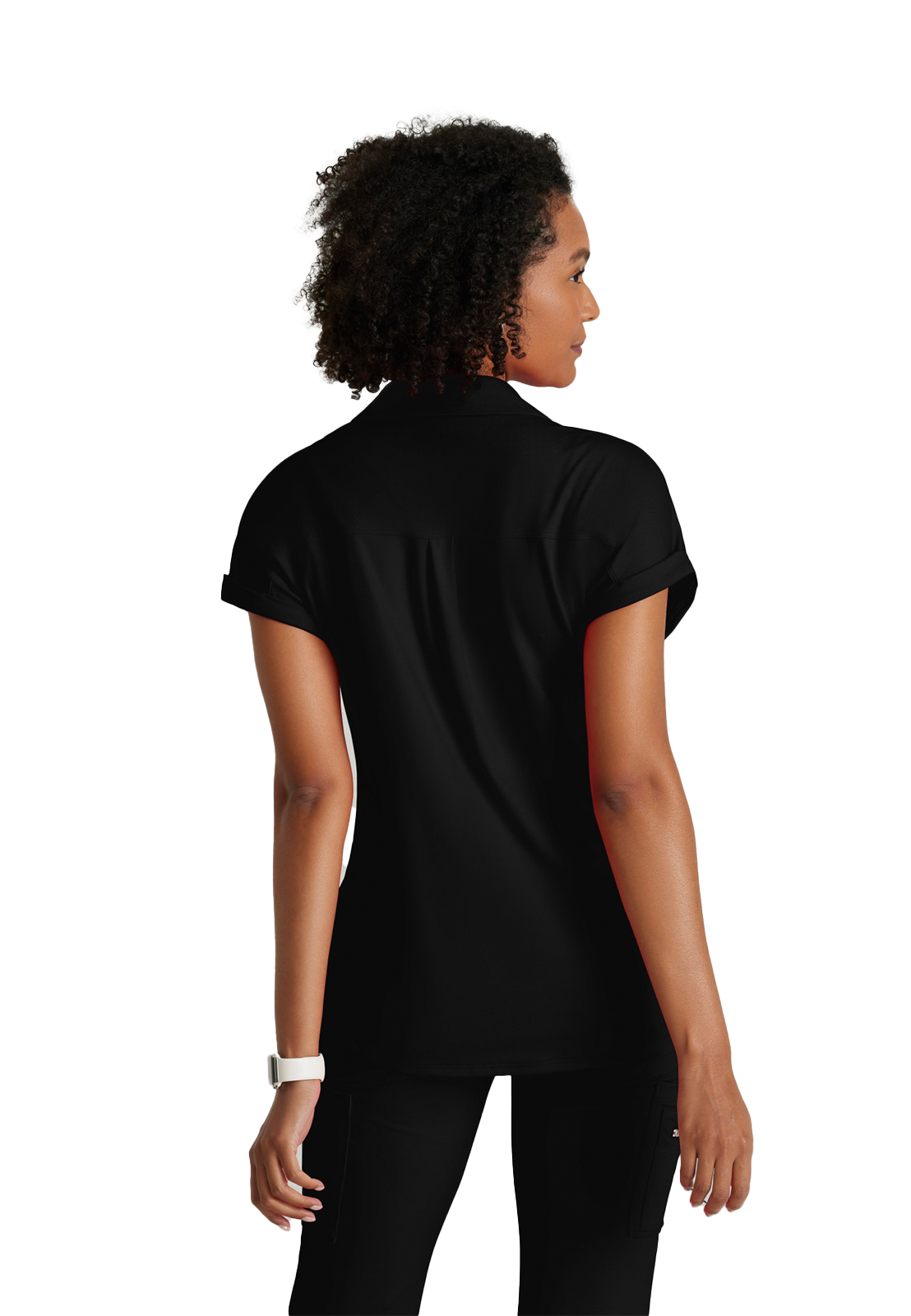 Barco One Performance Knit - Women's Two-Pocket Zip-Neck Engage Scrub Top 11