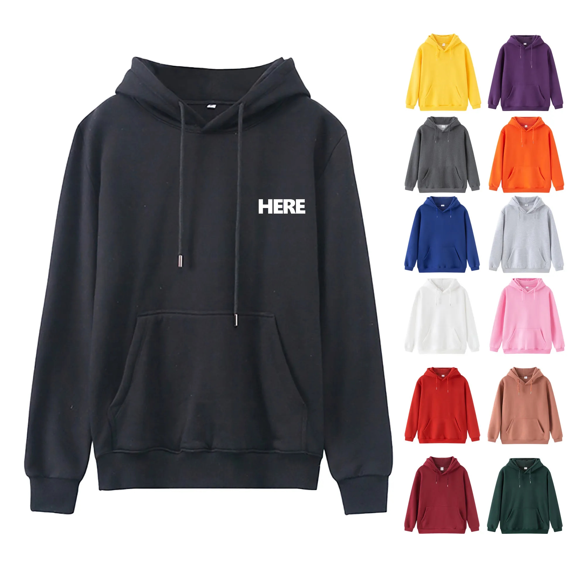 Adult Fleece Hooded Sweatshirt 2