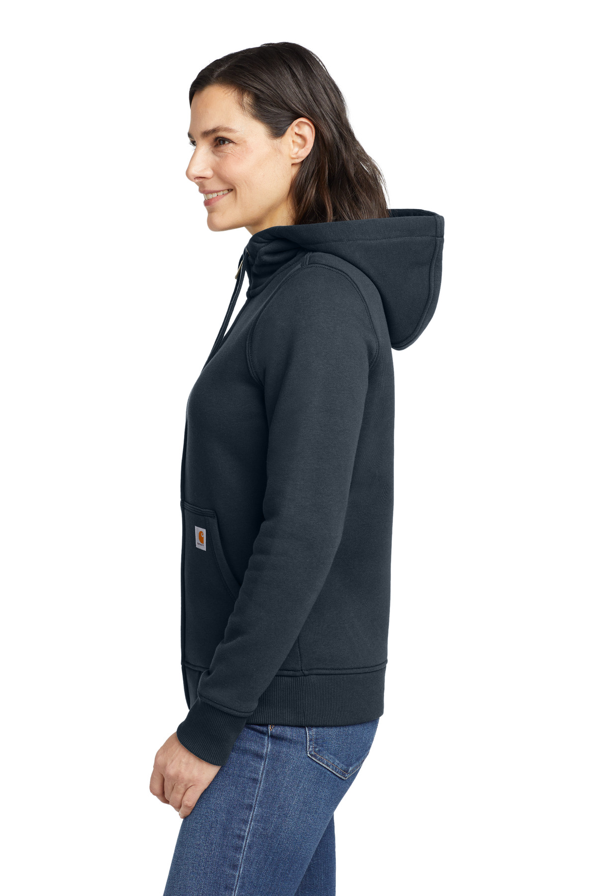 Carhartt Women's Clarksburg Full-Zip Hoodie CT102788, custom hoodie or sweatshirt with logo imprint 11