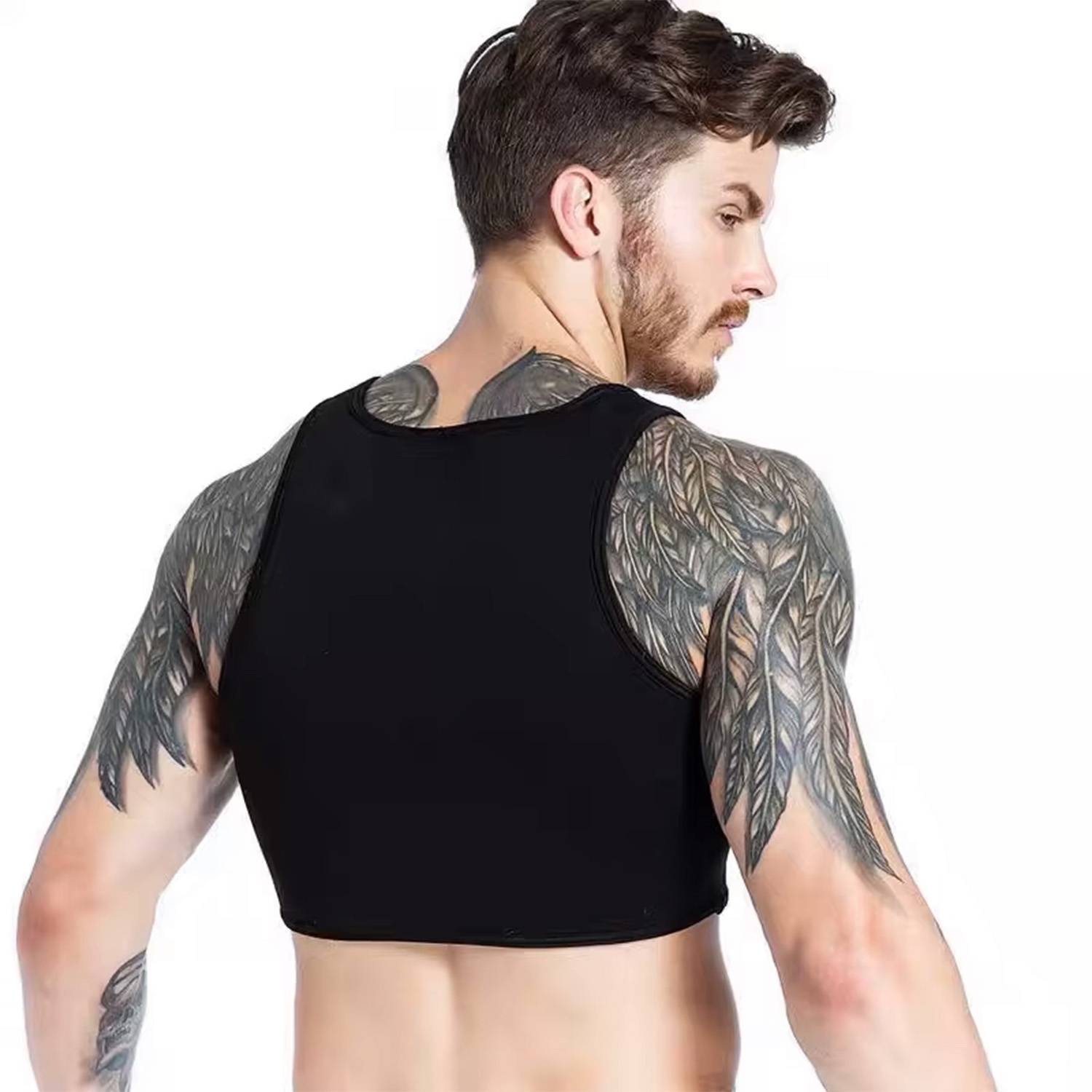 Men's Sleeveless Neoprene Tank Top – Workout & Casual Wear 2