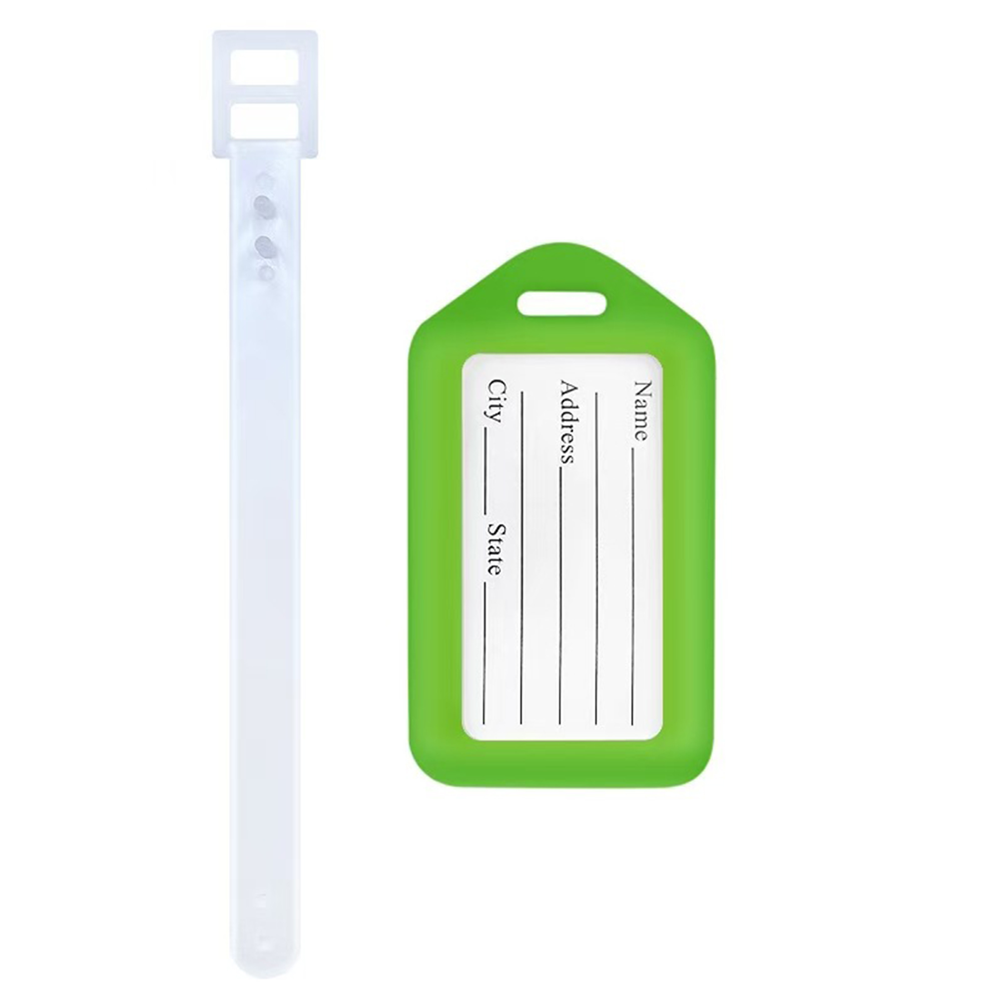 Durable Plastic Luggage Tag With ID Card 8