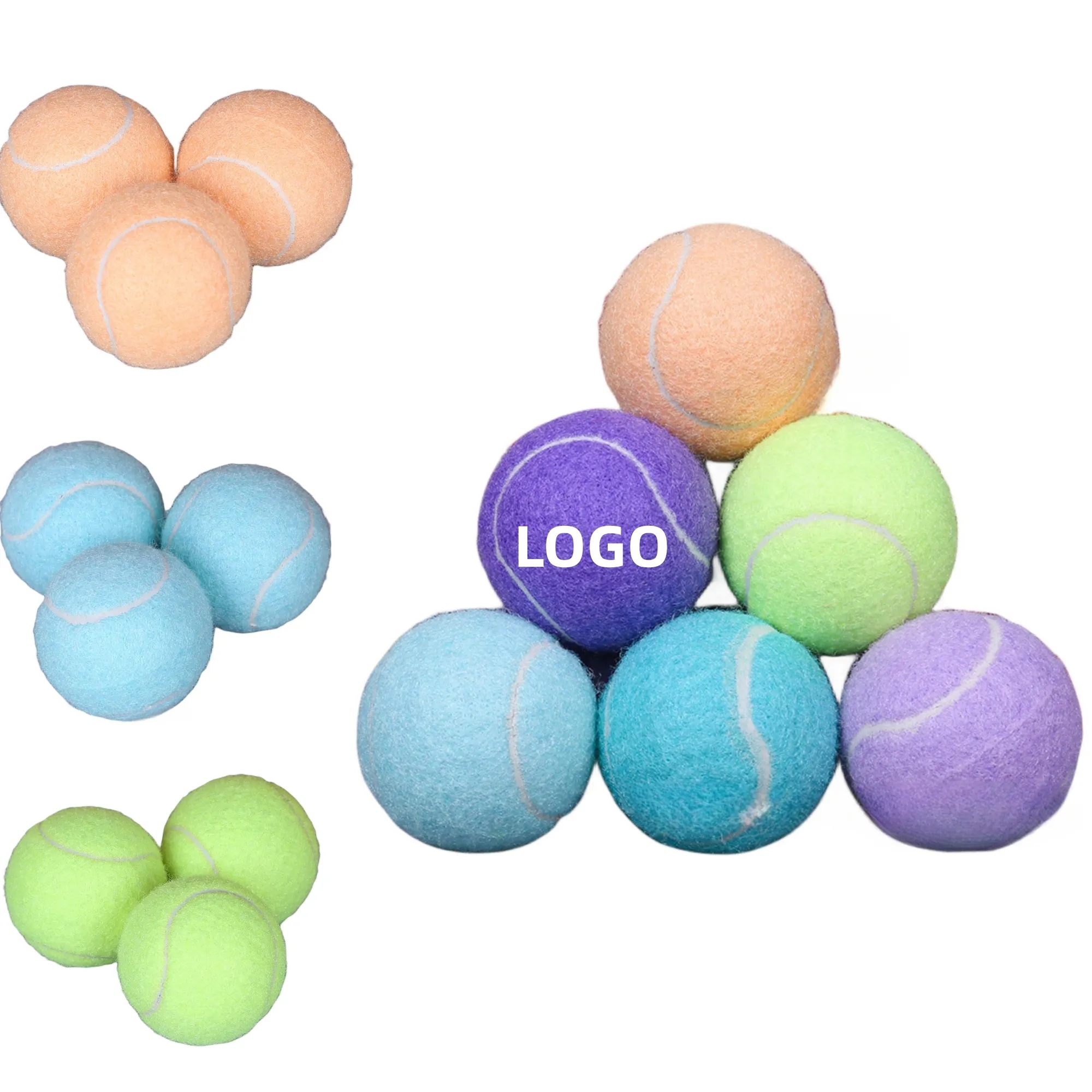 Macaron Color Tennis Training Pet Balls 3