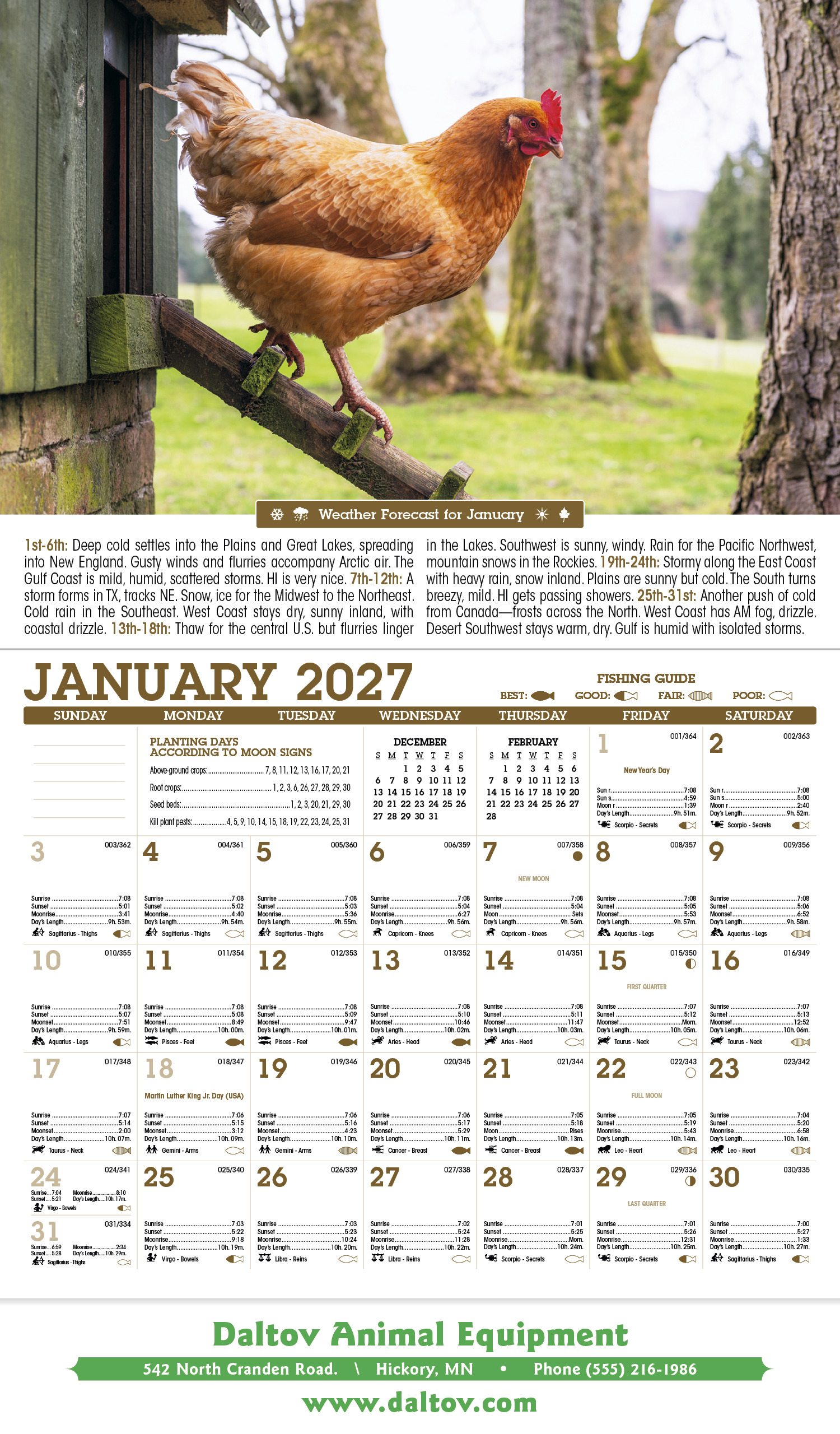 Triumph® Calendars Scenic Almanac 15