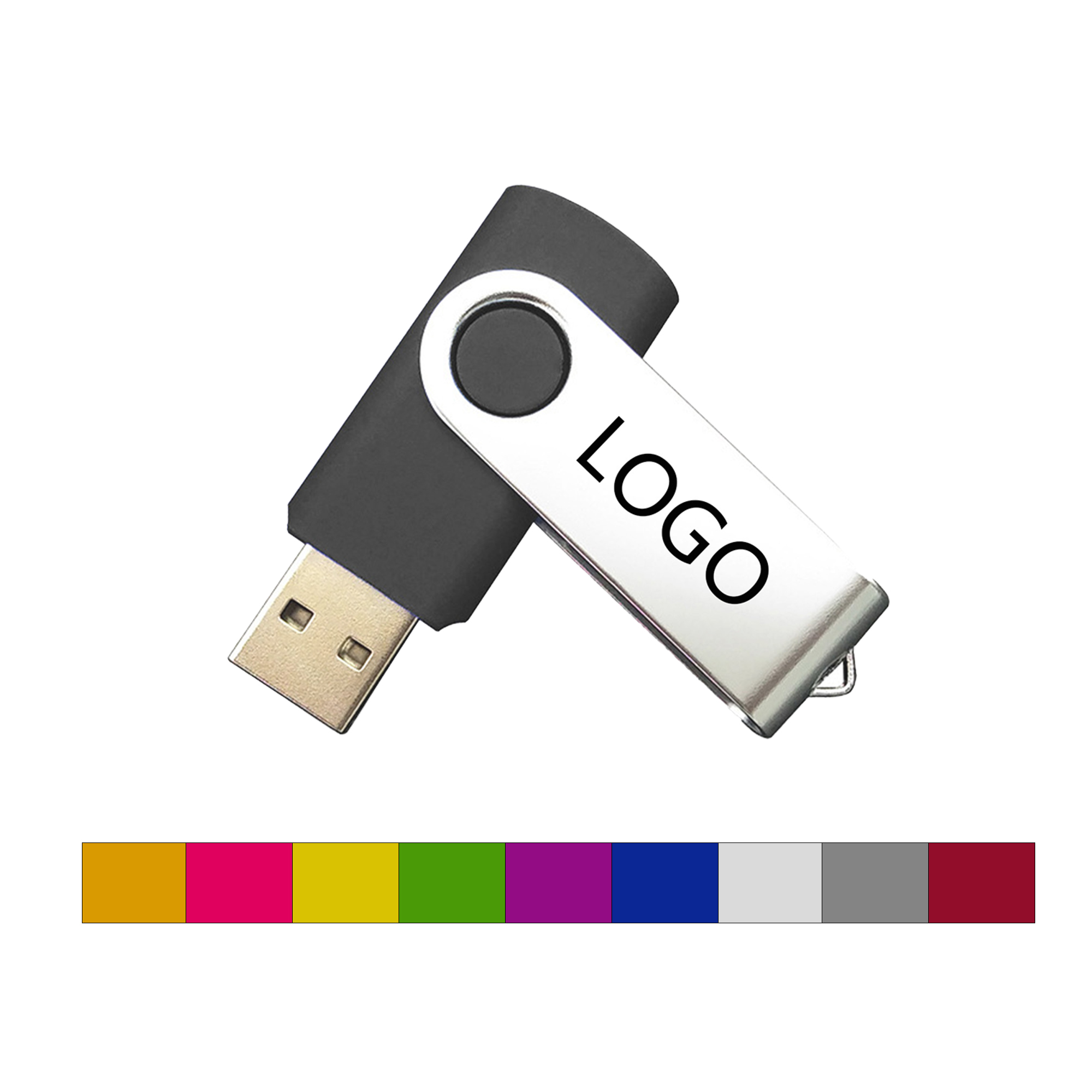 Custom Swivel USB Flash Drive 2