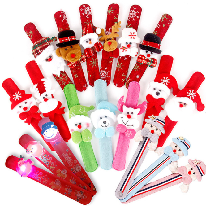 Santa Claus Decor Christmas Slap Bracelet 4