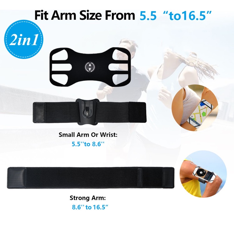 Detachable swivel arm wrist strap 3