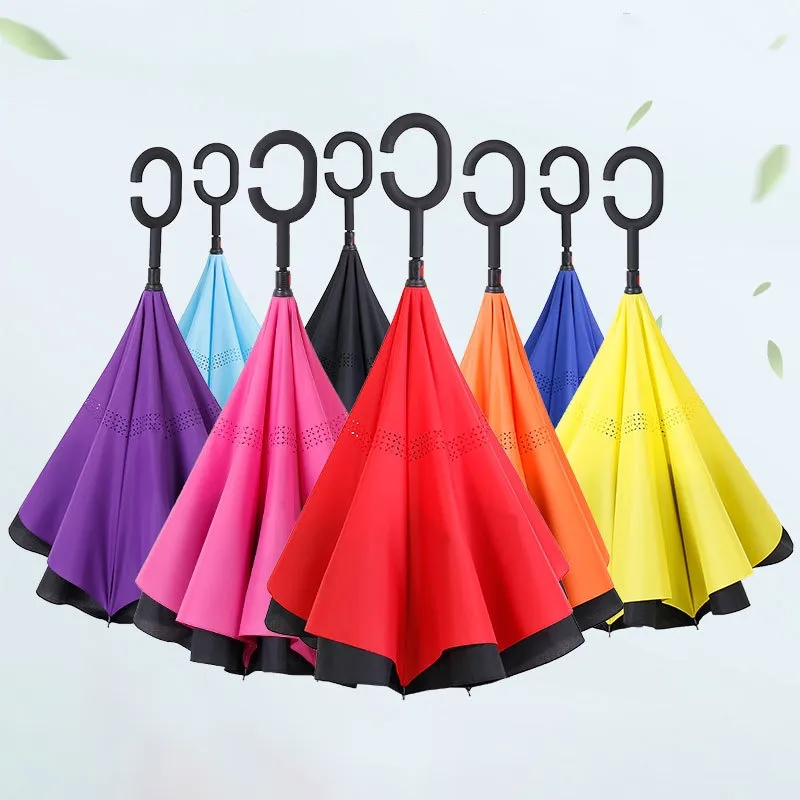 C Handle Inverted Umbrella Manual-Open 2